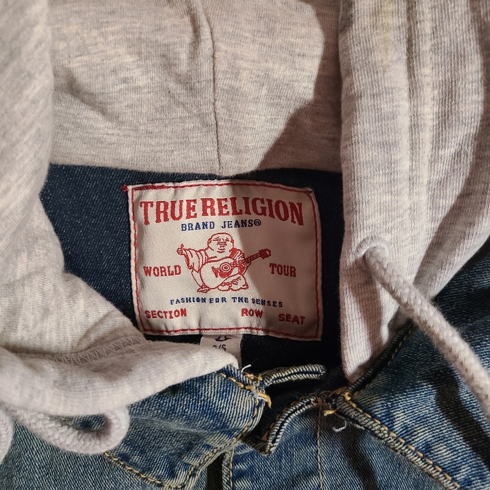 TRUE RELIGION HOODED DENIUM JACKET - Picture 4 of 11